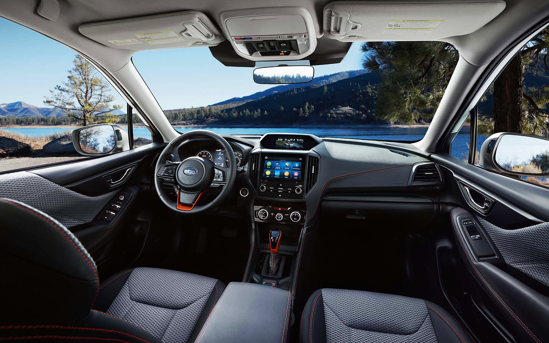 The interior and front dash of the 2022 Forester. | Subaru of Spartanburg in Spartanburg SC