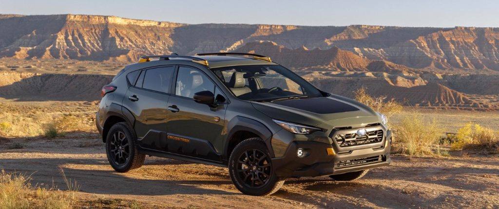 The new Subaru Crosstrek sits parked in front of a mountain view, making this crossover SUV a perfect travel companion. Shop for your new Subaru Crosstrek at Subaru of Spartanburg!