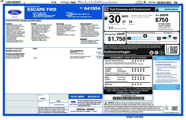 2025 Ford Escape ST-Line