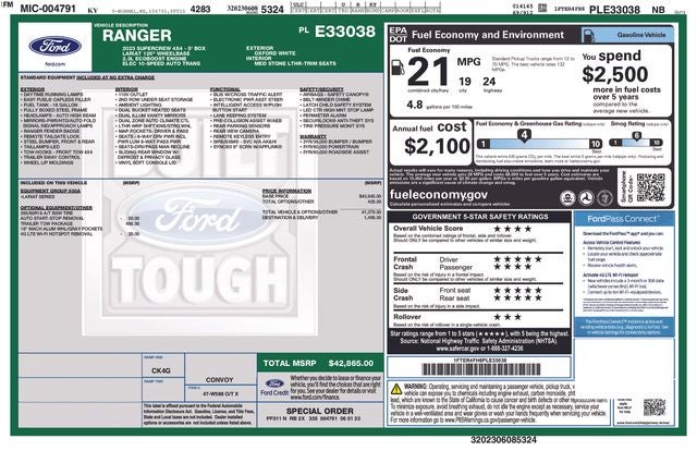 2023 Ford Ranger Lariat