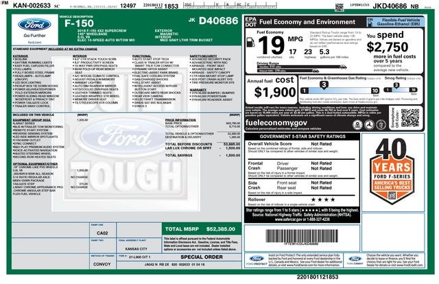 2018 Ford F-150 Lariat