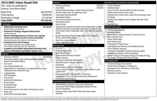 2016 GMC Yukon Denali