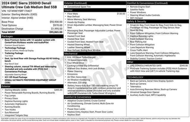 2024 GMC Sierra 2500HD Denali Ultimate