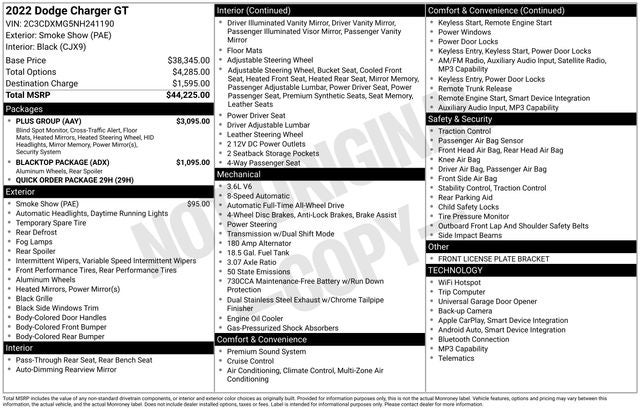 2022 Dodge Charger GT