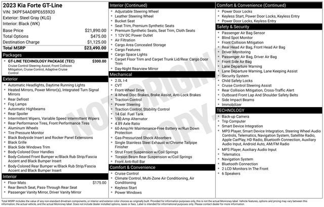 2023 Kia Forte GT-Line