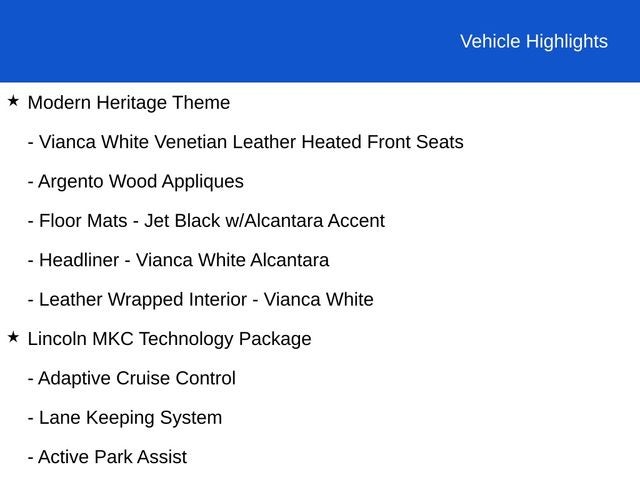 2018 Lincoln MKC Black Label