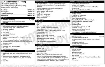 2024 Subaru Forester Touring