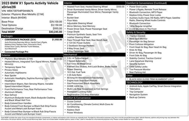 2023 BMW X1 xDrive28i