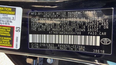 2022 Toyota Camry XSE