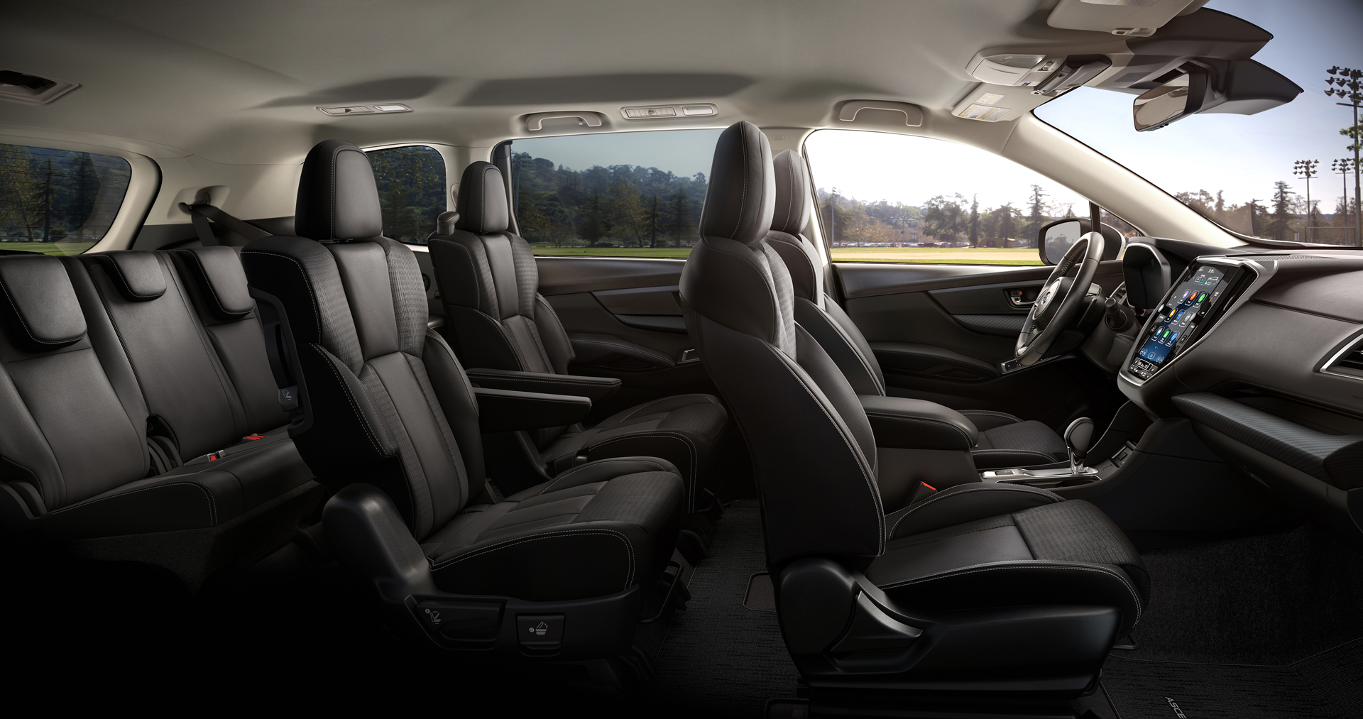 2025 Subaru Ascent Premium 7 Passenger Shown in Slate Black Cloth