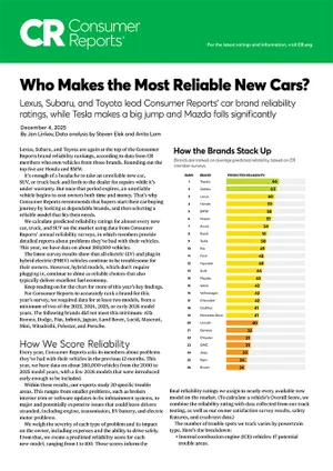Who Makes the Most Reliable Cars | Subaru of Spartanburg in Spartanburg SC