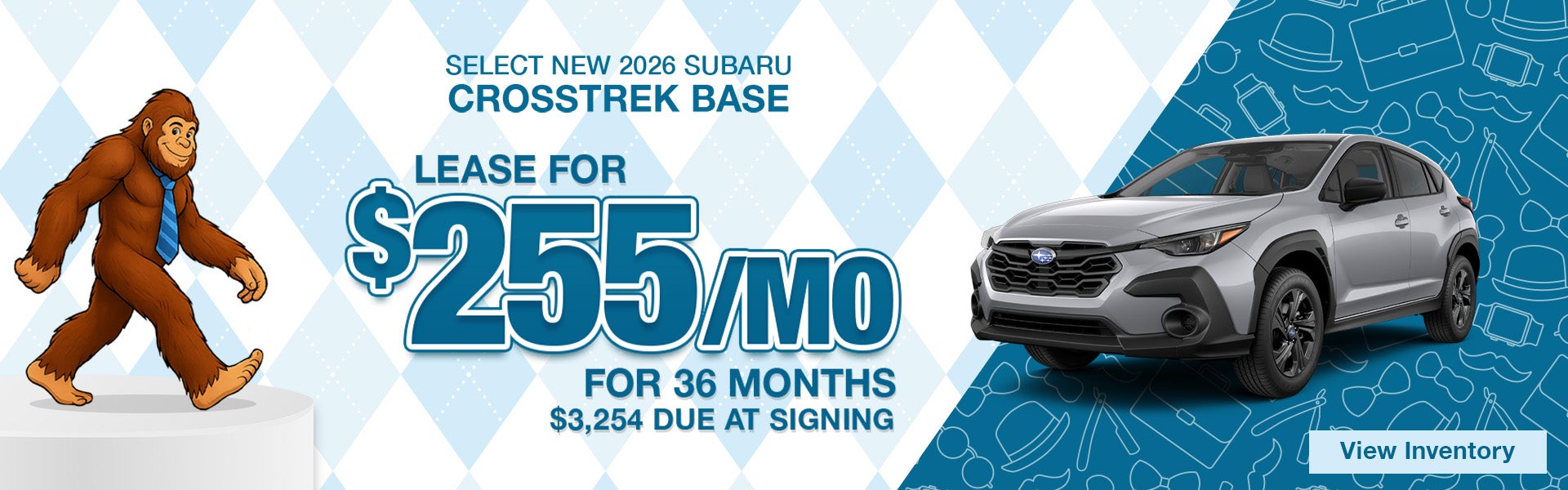 Lease a New Crosstrek for $255/mo in Spartanburg, SC