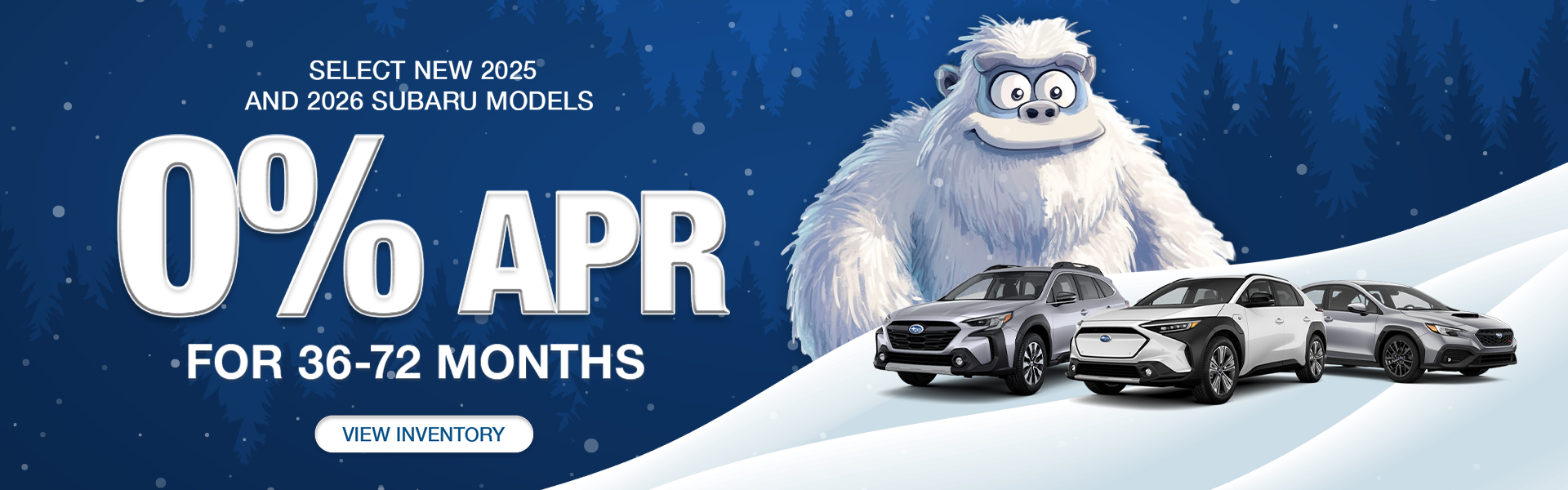 Select New 2025 and 2026 Subaru Models 