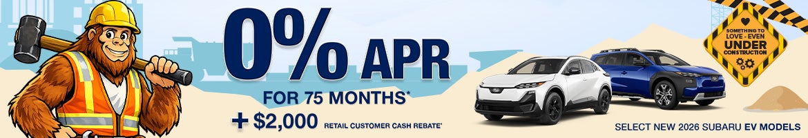 Select New 2026 Subaru EV Models